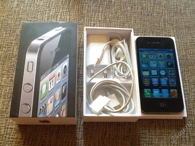 Лот: 2892980. Фото: 1. iPhone 4 8gb black. Смартфоны
