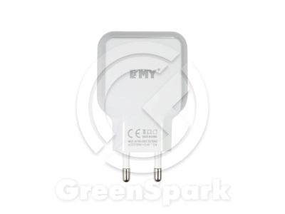 Лот: 13960434. Фото: 1. СЗУ EMY MY-220 блок 2USB (2,4A... Зарядные устройства, блоки питания, адаптеры сетевые для смартфонов