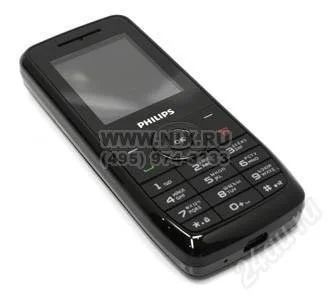 Лот: 1811392. Фото: 1. philips xenium x100 black---2... Кнопочные мобильные телефоны