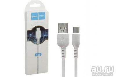 Лот: 16959697. Фото: 1. Кабель USB -TypeC Hoco X20 Белый... Дата-кабели, переходники