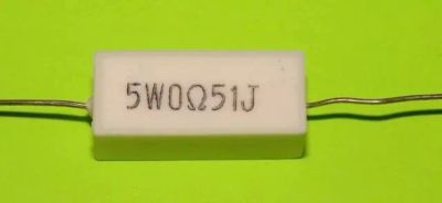 Лот: 10468179. Фото: 1. Керамический резистор 0,5Ом 5Вт... Резисторы
