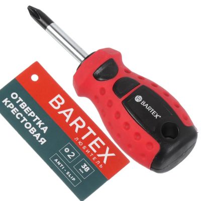 Лот: 24076621. Фото: 1. Отвертка крестовая, Bartex, PH2... Ручной инструмент