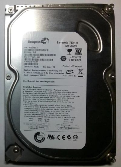 Лот: 4782741. Фото: 1. HDD / Seagate / Model: ST3320613AS... Жёсткие диски (HDD)