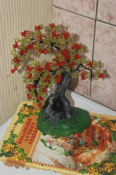 Лот: 3470753. Фото: 1. бонсай из бисера 3. Другое (цветы, букеты)