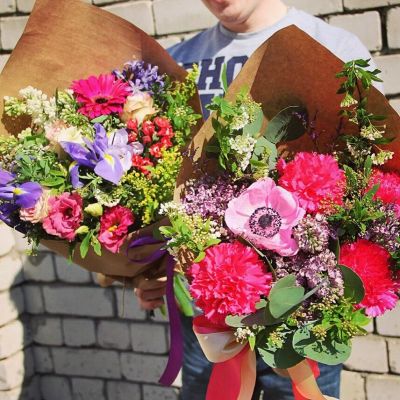 Лот: 7554091. Фото: 1. Сборный букет. Цветы на Щорса... Свежие цветы