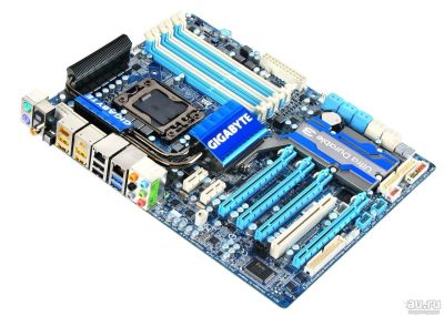 Лот: 16072880. Фото: 1. (263) Gigabyte GA-X58A-UD5 + Xeon... Материнские платы