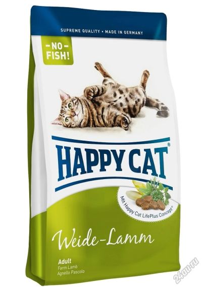 Лот: 5578966. Фото: 1. Корм Happy Cat Supreme Weide-Lamm... Корма