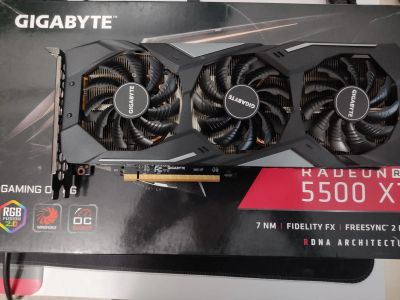 Лот: 22175265. Фото: 1. Видеокарта rx5500xt 8gb. Видеокарты