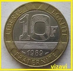 Лот: 15844961. Фото: 1. Франция 10 франков 1989 (№№). Европа