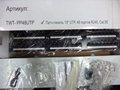 Лот: 1688909. Фото: 1. Патчпанель UTP 48 портов, cat... Другое (сетевые устройства)