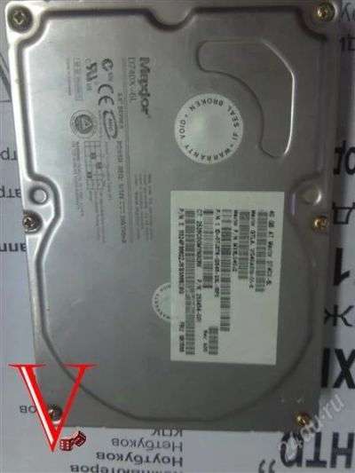 Лот: 1280826. Фото: 1. HDD Maxtor 40gb с артефактами. Жёсткие диски (HDD)