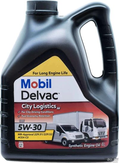 Лот: 14129989. Фото: 1. Mobil Delvac 5w30 City Logistics... Масла, жидкости
