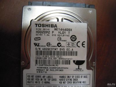 Лот: 8689593. Фото: 1. HDD жесткий диск для ноутбука... Жёсткие диски (HDD)