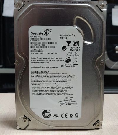 Лот: 19968385. Фото: 1. HDD Жесткий диск 320 Gb/Seagete... Жёсткие диски