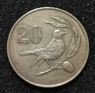 Лот: 23242785. Фото: 1. 20 центов 1985 года. Кипр. Европа