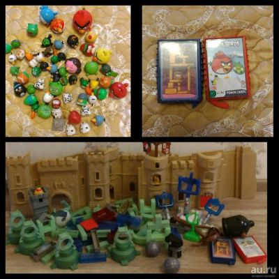 Лот: 10569440. Фото: 1. Игрушки angry birds, все что есть... Конструкторы