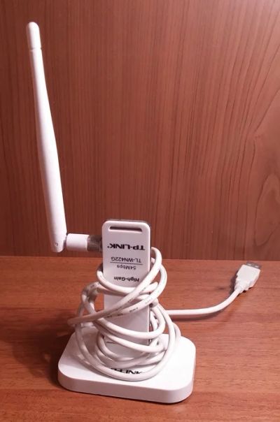Лот: 6514536. Фото: 1. Сетевой адаптер TP-LINK TL-WN422G. WiFi, Bluetooth адаптеры