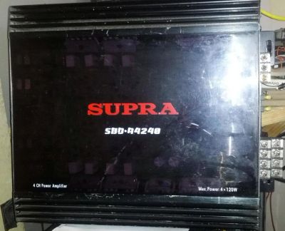 Лот: 8085227. Фото: 1. Усилитель supra 4-х канальный. Усилители