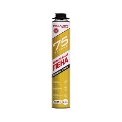 Лот: 24093450. Фото: 1. Пена монтажная Realist, PRO Gold... Клеи, герметики, пена монтажная, клейкие ленты
