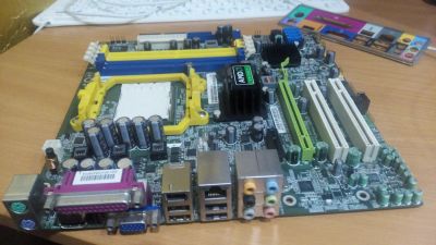 Лот: 6565301. Фото: 1. Материнская плата AMD AM2 MATX... Материнские платы