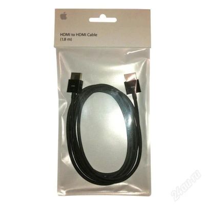 Лот: 2132588. Фото: 1. Кабель Apple HDMI на HDMI (1,8... Шлейфы, кабели, переходники
