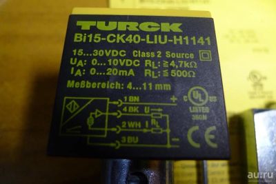 Лот: 18143045. Фото: 1. Индуктивный датчик Turck BI15-CK40-LIU-H1141. Контрольно-измерительное оборудование
