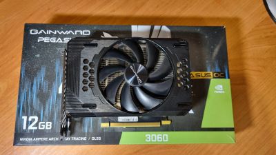 Лот: 19464151. Фото: 1. RTX 3060 Gainward Pegasus OC 12Gb. Видеокарты