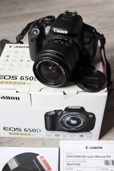 Лот: 10413263. Фото: 1. Canon 650D kit 18-55мм DC. Цифровые зеркальные