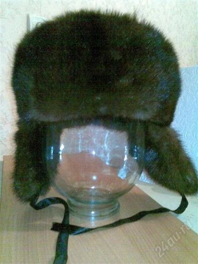 Лот: 2244928. Фото: 1. шапка- ушанка, норка с кожей--55. Головные уборы