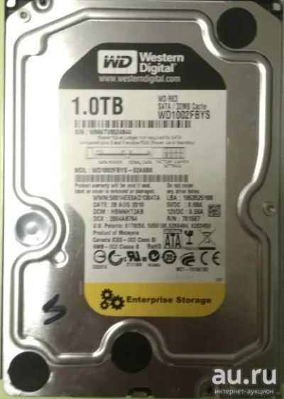 Лот: 13774302. Фото: 1. жесткий диск 1 Тб. Жёсткие диски (HDD)