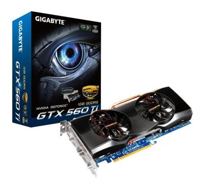 Лот: 6754852. Фото: 1. Gigabyte GeForce GTX 560 Ti 822Mhz... Видеокарты