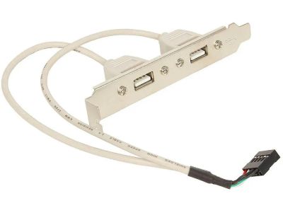 Лот: 20036332. Фото: 1. Планка в системный блок на 2 USB... Шлейфы, кабели, переходники