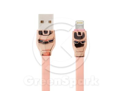 Лот: 13991630. Фото: 1. Кабель USB HOCO (U14) Iron Man... Дата-кабели, переходники
