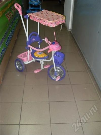 Лот: 430467. Фото: 1. велосипед с ручкой!. Другое (дети растут)