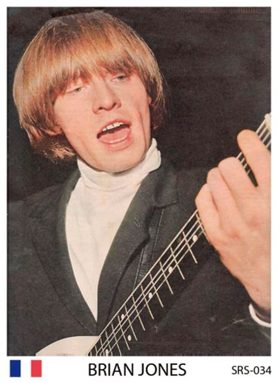 Лот: 10615269. Фото: 1. Rolling Stones Brian Jones коллекционная... Наклейки, фантики, вкладыши