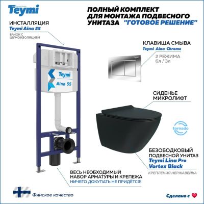 Лот: 25313206. Фото: 1. Комплект унитаза с инсталляцией... Унитазы, биде