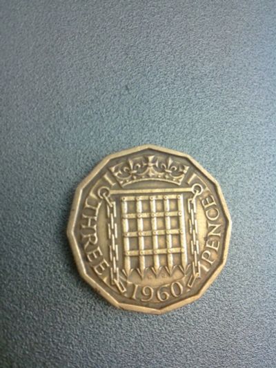 Лот: 7669813. Фото: 1. 3 пенса 1960 год Великобритания... Великобритания и острова
