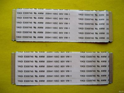 Лот: 11351463. Фото: 1. Шлейф t-con - панель tv DEXP F43B7200C. Запчасти для телевизоров, видеотехники, аудиотехники