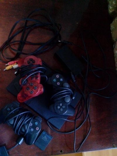 Лот: 3390149. Фото: 1. PlayStation 2, чипованая Рабочая... Игровые приставки, консоли