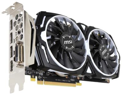 Лот: 19019571. Фото: 1. Видеокарта MSI AMD Radeon RX 570... Видеокарты