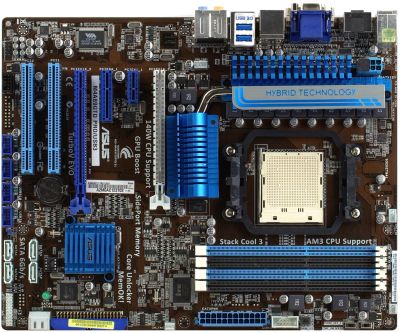 Лот: 12702492. Фото: 1. asus m4a89gtd pro/usb3. Socket... Материнские платы