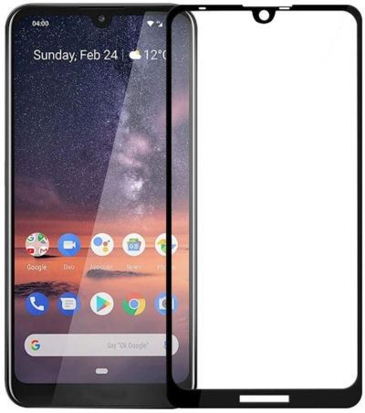 Лот: 15939127. Фото: 1. Защитное стекло Nokia 3.2 3D Полное... Защитные стёкла, защитные плёнки
