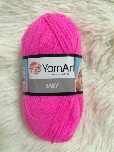 Лот: 9825787. Фото: 1. Пряжа Yarnart Baby , Акрил-100... Ткани, нитки, пряжа