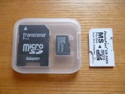 Лот: 3413089. Фото: 1. Micro SD 16gb + Адаптер MS Pro... Карты памяти