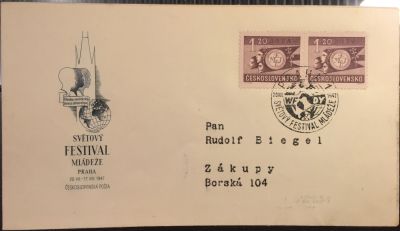 Лот: 15111156. Фото: 1. КПД (FDC) (Чехословакия) - Конверт... Открытки, конверты