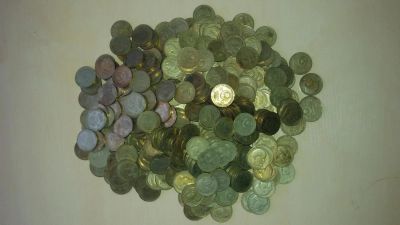 Лот: 7368645. Фото: 1. Куча монет (380 штук) 1 рубль... Россия и СССР 1917-1991 года