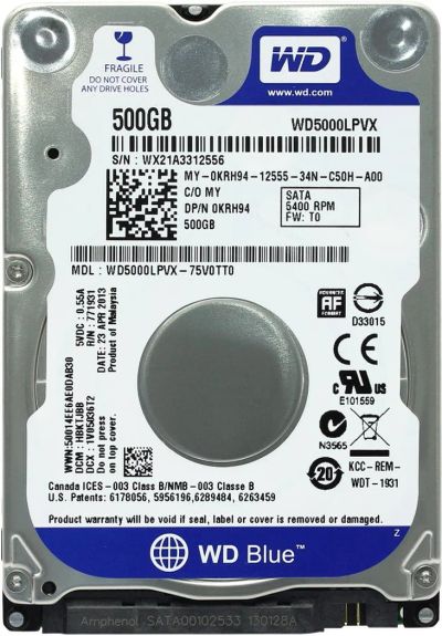 Лот: 11195081. Фото: 1. Жесткий диск 500Gb 2.5" Western... Жёсткие диски (HDD)