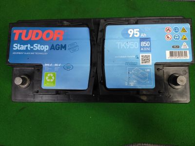 Лот: 18022338. Фото: 1. Аккумулятор tudor agm 95ah 850a... Аккумуляторы