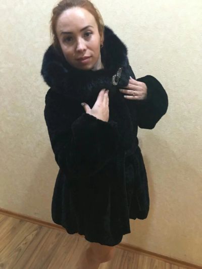 Лот: 8028542. Фото: 1. Шуба мутон 44р. Верхняя одежда