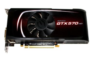 Лот: 9640091. Фото: 1. Видеокарта EVGA GTX 570. Видеокарты